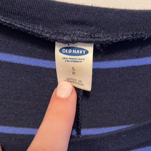 Old navy blue striped dress - Picture 2 of 6